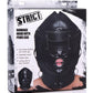 Strict Bondage Hood with Penis Gag - Black