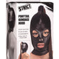Strict Brunette Ponytail Bondage Hood - Black