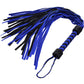 Strict Leather Black and Blue Suede Flogger - Black/Blue