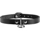 Strict Leather Unisex Leather Choker with O-Ring - M/L - Black - Medium