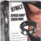 Strict Speed Snap Cock Ring - Black