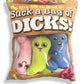 Suck A Bag Of Dicks Pillow with 5 Dicks