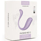 Svakom Phoenix Neo 2 Interactive Rechargeable Silicone Bullet Vibrator with Remote Control - Lavender