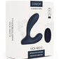 Svakom Vick Neo 2 App Compatible Rechargeable Silicone Warming Dual Stimulating Prostate Vibrator with Remote Control - Blue/Gold/Navy Blue