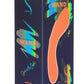 Swan Mini Swan Wand Rechargeable Silicone Glow In The Dark Massager - Glow In The Dark/Orange