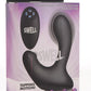 Swell 10x Inflatable and Tapping Rechargeable Silicone Prostate Vibrator with Remote Control - Black