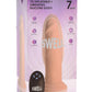 Swell 7x Inflatable and Vibrating Silicone Rechargeable Dildo with Remote Control - Vanilla - 7in