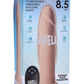 Swell 7x Inflatable and Vibrating Silicone Rechargeable Dildo with Remote Control - Vanilla - 8.5in