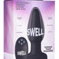 Swell Inflatable Rechargeable Silicone Vibrating Anal Plug - Black
