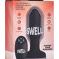 Swell Inflatable Rechargeable Silicone Vibrating Missile Anal Plug - Black
