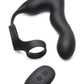 Swell Rechargeable Silicone Inflatable 10x Vibrating Prostate Plug with Cock and Ball Ring and Remote Control