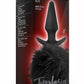 Temptasia Bunny Tail Pom Silicone Butt Plug - Black