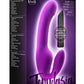 Temptasia Cyrus Strapless Silicone Vibrating Dildo with Rechargeable Bullet - Purple