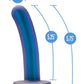 Temptasia Surrender Peg Silicone Dildo - Intermediate - Blue Lust