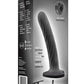 Temptasia Twist Silicone Dildo - Black - Medium - 5.5in
