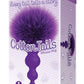 The 9's - Cottontails Silicone Beaded Bunny Tail Butt Plug - Purple