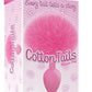 The 9's - Cottontails Silicone Bunny Tail Butt Plug - Pink