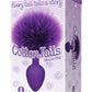 The 9's - Cottontails Silicone Bunny Tail Butt Plug - Purple