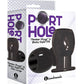 The 9's - Port Hole Hollow Butt Plug - Black