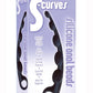The 9's - S-Curves Silicone Anal Beads - Black