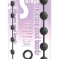 The 9's - S Drops Silicone Anal Beads - Black