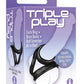 The 9's - Triple Play Cock Ring - Black