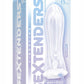 The 9's - Vibrating Sextenders, Contoured - Clear