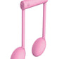 The Beat Rechargeable Silicone Note Vibrator - Pink