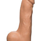 The D Master D Firmskyn Dildo with Balls - Flesh/Vanilla - 10.5in