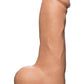 The D Master D Firmskyn Dildo with Balls - Vanilla - 12in
