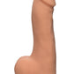 The D Master D Ultraskyn Dildo with Balls - Flesh/Vanilla - 7.5in