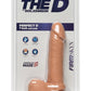The D Perfect D Firmskyn Dildo with Balls - Flesh/Vanilla - 7in