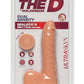 The D Realistic D Ultraskyn Slim Dildo with Balls - Flesh/Vanilla - 7in