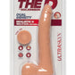 The D Realistic D Ultraskyn Slim Dildo with Balls - Flesh/Vanilla - 9in