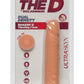 The D Shakin D Ultraskyn Vibrating Dildo - Flesh/Vanilla - 7in