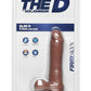 The D Slim D Firmskyn Dildo with Balls - Brown/Caramel - 6in