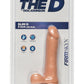 The D Slim D Firmskyn Dildo with Balls - Flesh/Vanilla - 6in