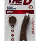 The D Slim D Ultraskyn Dildo - Black/Chocolate - 6in
