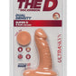 The D Super D Ultraskyn Dildo with Balls - Flesh/Vanilla - 6in
