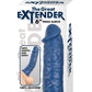 The Great Extender Silicone Penis Sleeve - Blue - 6in