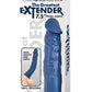 The Greatest Extender Silicone Penis Sleeve - Blue - 7.5in