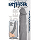 The Greatest Extender Silicone Penis Sleeve - Gray/Grey - 7.5in