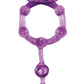 The Macho Erection Keeper Vibrating Cock Ring - Purple