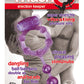 The Macho Erection Keeper Vibrating Cock Ring - Purple