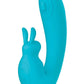 The Internal Rabbit Rechargeable Silicone Vibrator - Blue