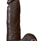 The Realistic Cock Dildo - Black - 8in