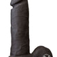 The Realistic Cock Ultraskyn Dildo - Black/Chocolate - 6in