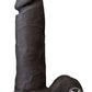 The Realistic Cock Ultraskyn Dildo - Black - 8in