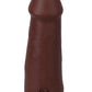 The Realistic Cock Ultraskyn Removable Vac-U-Lock Suction Cup - Chocolate - 5in