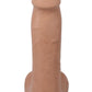 The Realistic Cock with Balls Ultraskyn Removable Vac-U-Lock Suction Cup - Caramel - 7in